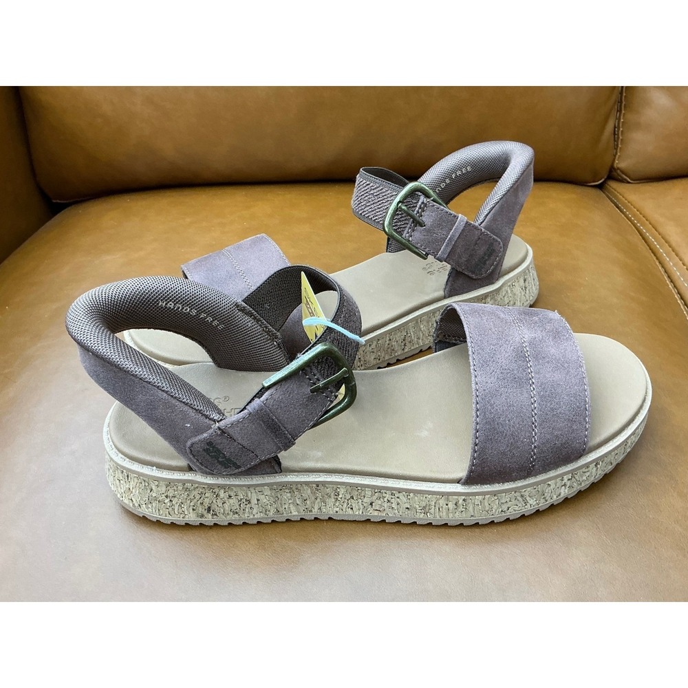 Skechers Bobs Sun Vibe Be Corky Women Size 8 Chocolate‎ New Hands Free Sandals